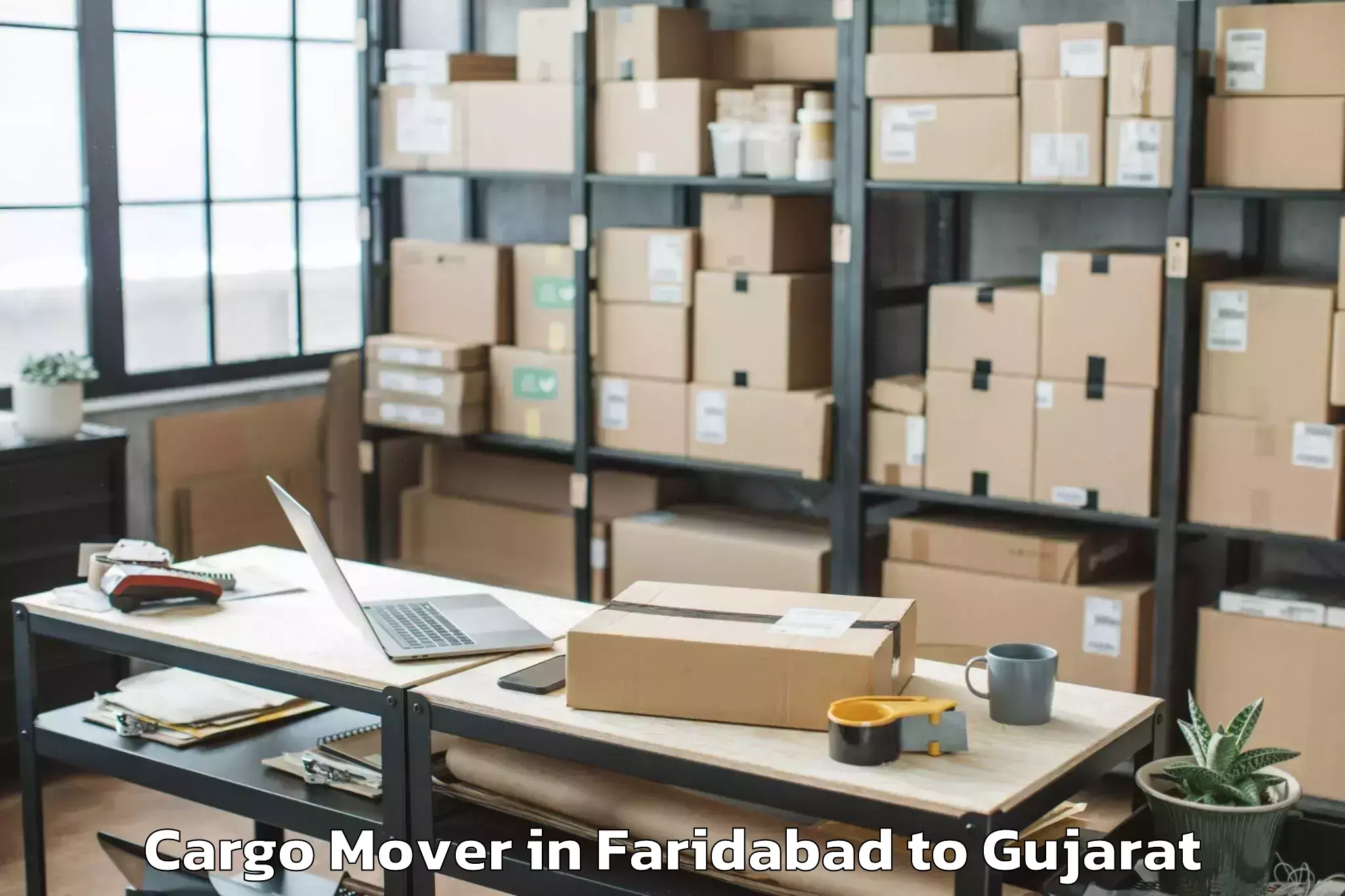 Book Faridabad to Kundla Cargo Mover